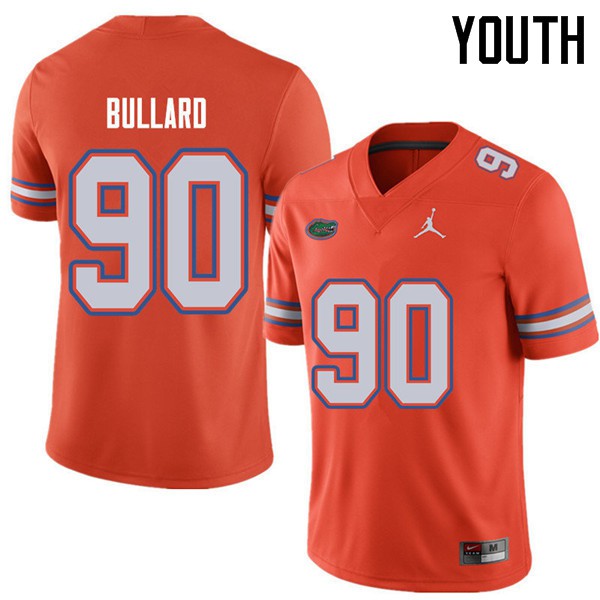 Jordan Brand Youth #90 Jonathan Bullard Florida Gators College Football Jerseys Orange